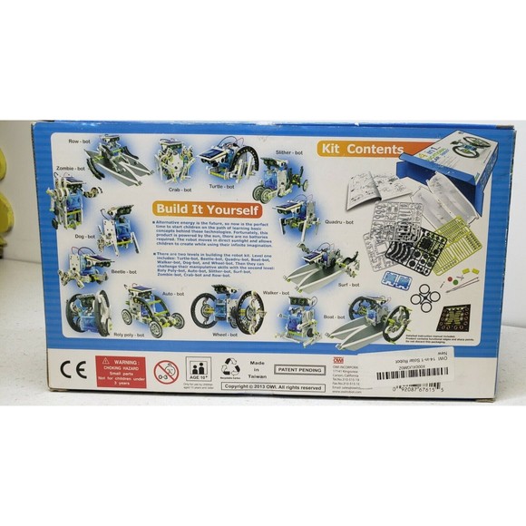 OWI Roboti Kids kits 14-in-1 Educational Solar Robot Kit Creating Learning Teach - Picture 3 of 8